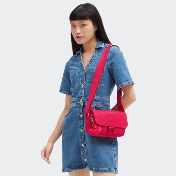 กระเป าสะพายไหล ร น Chilly Up Confetti Pink Kipling Thailand Official